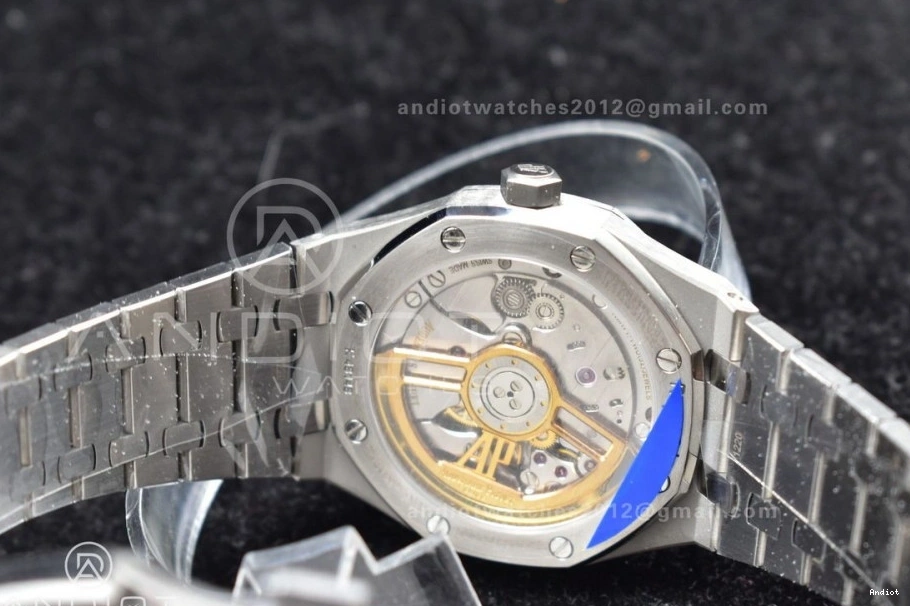 Dial Clone on 41mm Super 15500 Textured 1:1 Best Royal SS Bracelet Oak Black SS APSF Edition A4302 0517